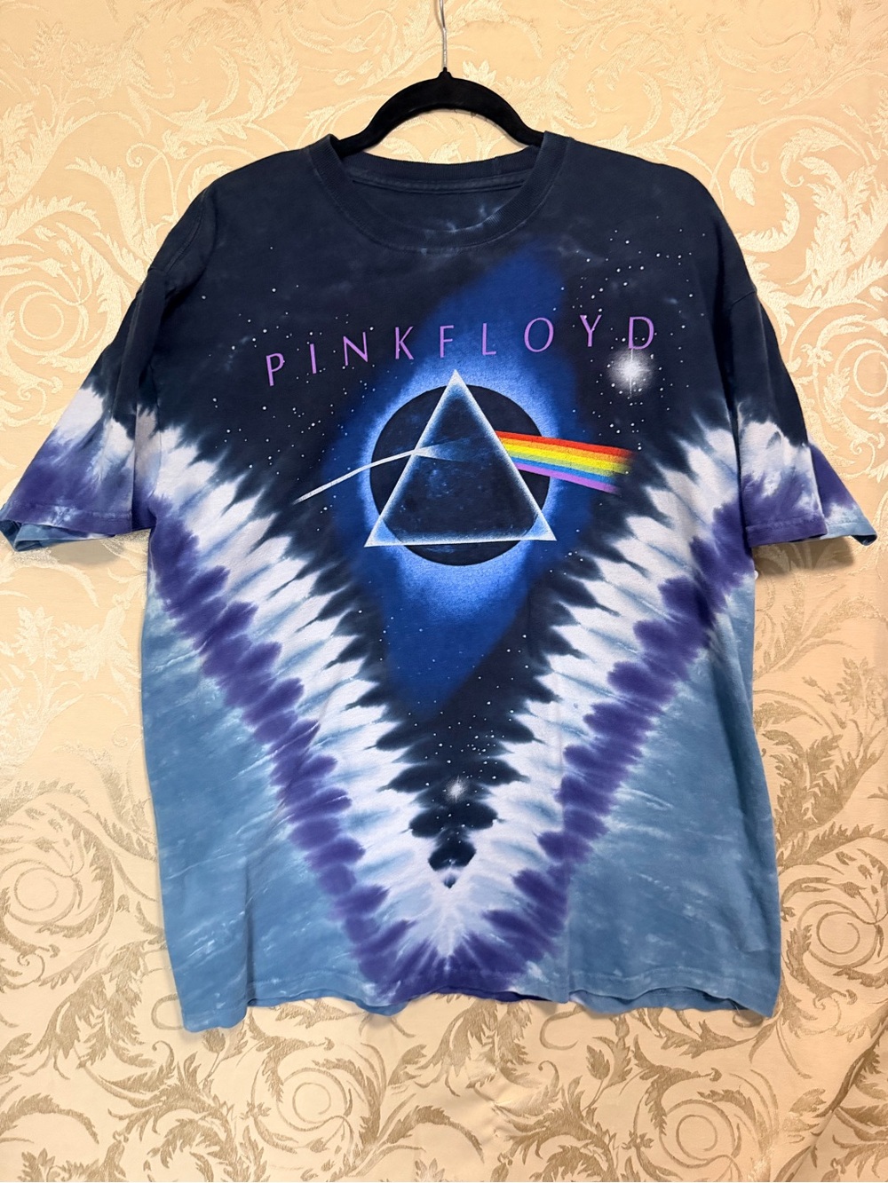 Pink Floyd Tie-Dye Short Sleeve Band Tee - Blue/Purple